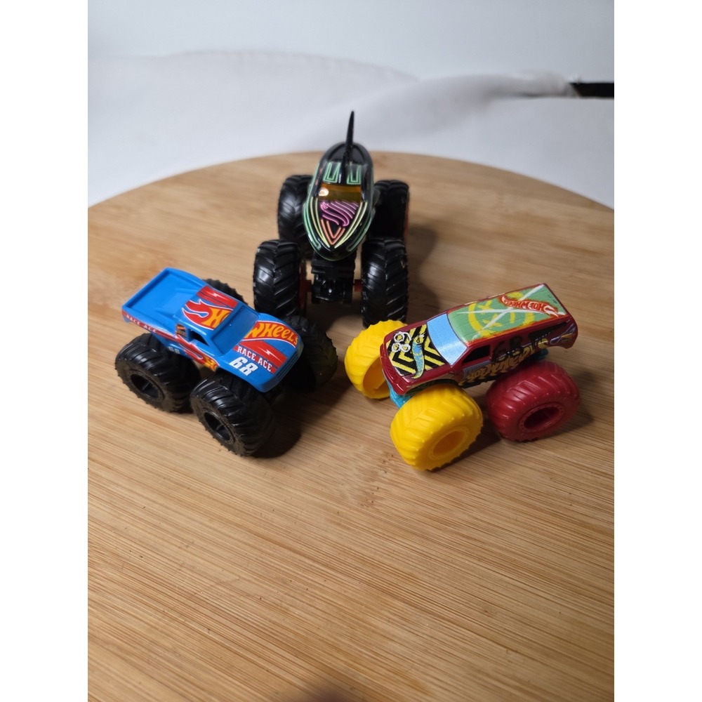 Lot Of 3 Hotwheels Monster Jam Trucks
